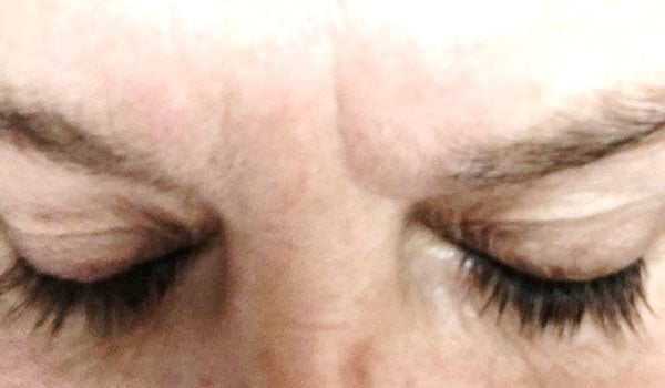 Lash Serum before and after